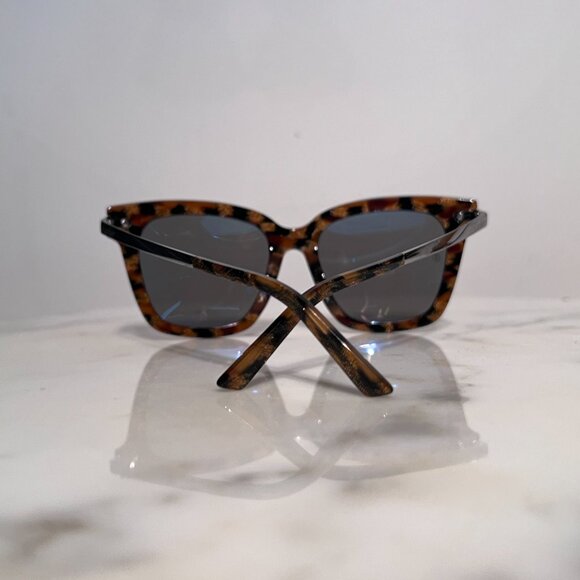 Cartier Glasses Sunglasses Frames Leopard Tortoise Cat Eye Platinum - Picture 7 of 7